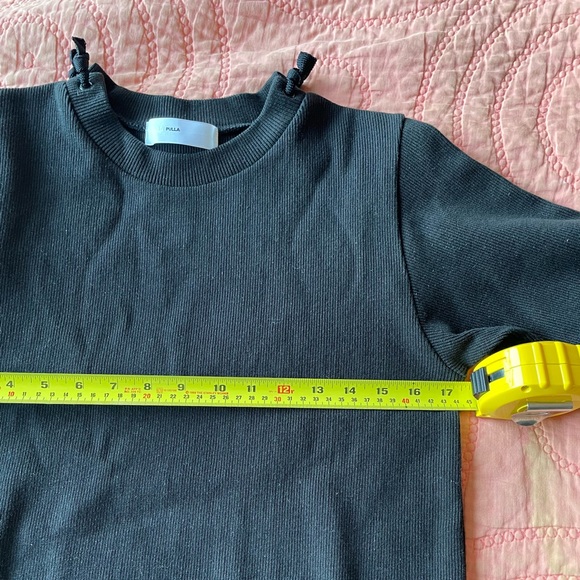 Toga Pulla ribbed tshirt with sheer panel on cuffs Sz Eu 40 - Picture 11 of 11